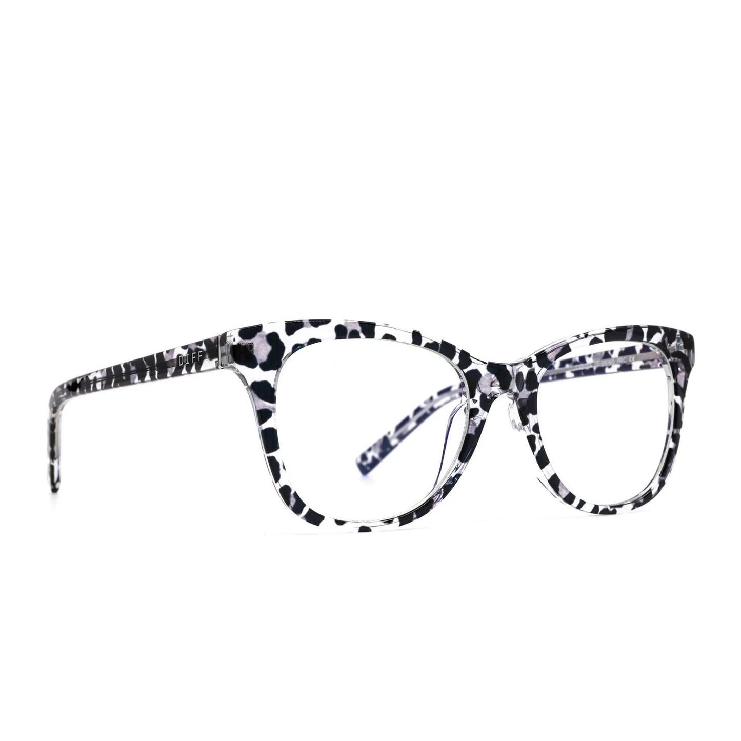 Carina Clear Leopard Blue Light Glasses