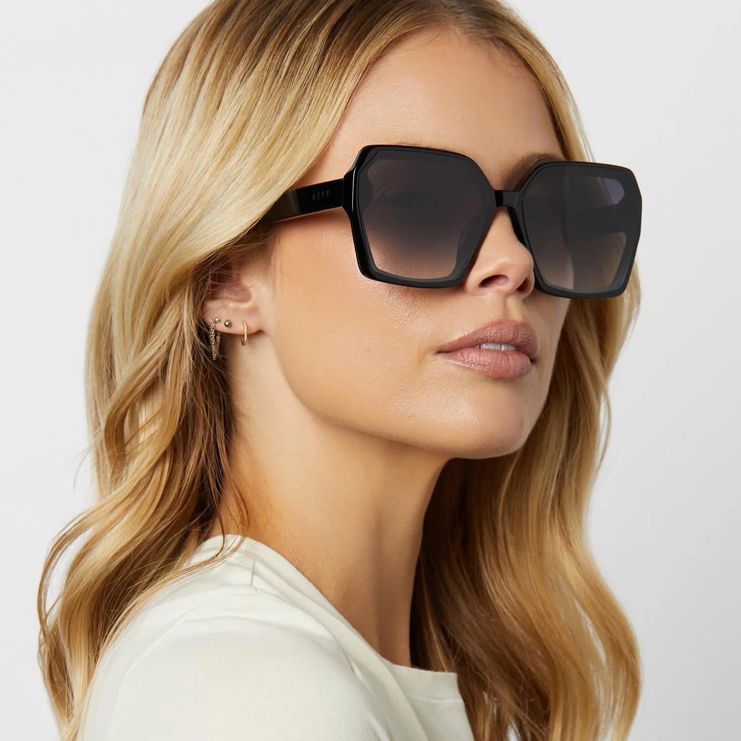 Presley Black + Grey Gradient Sunglasses