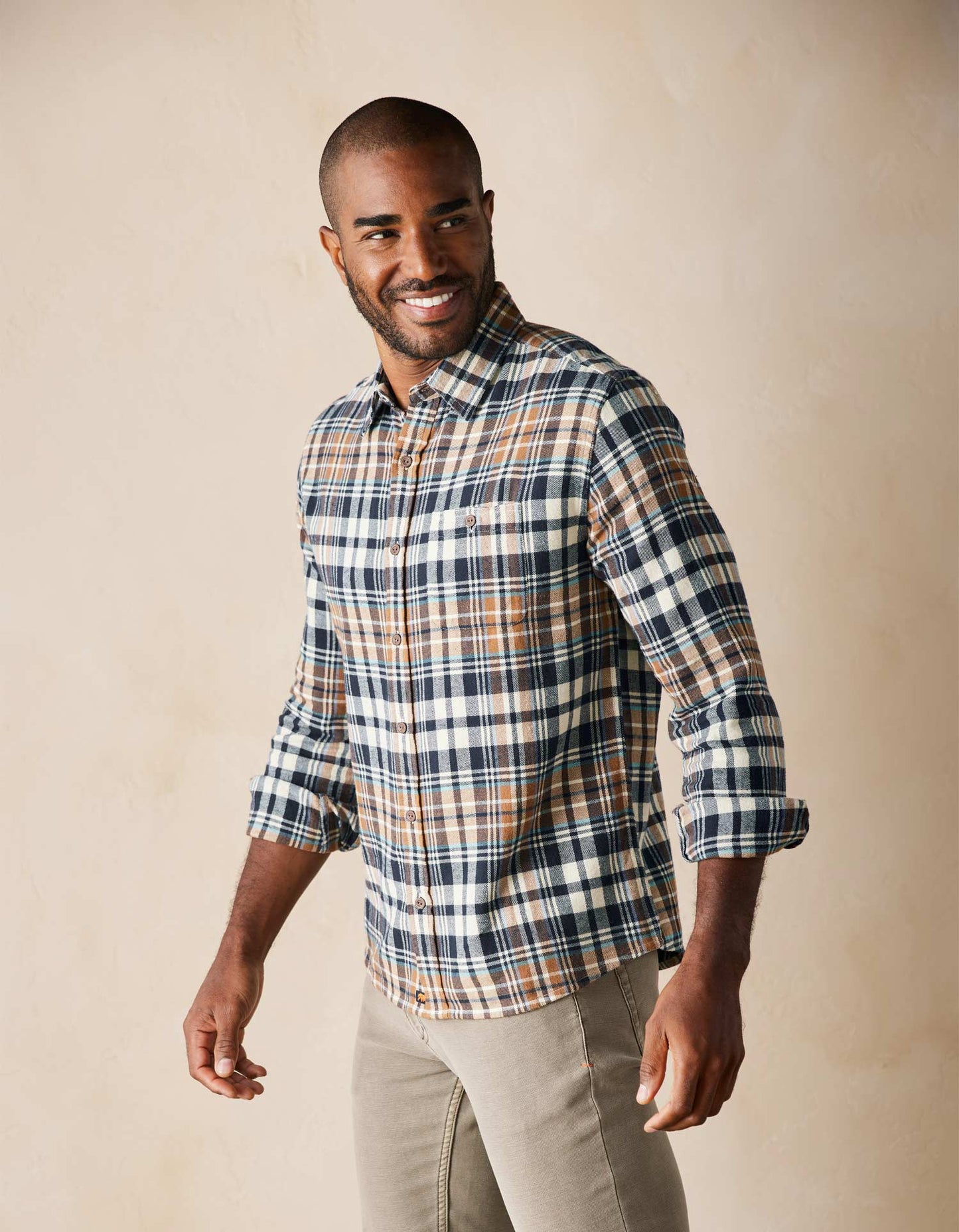 Stephen Button Up Shirt Cedar