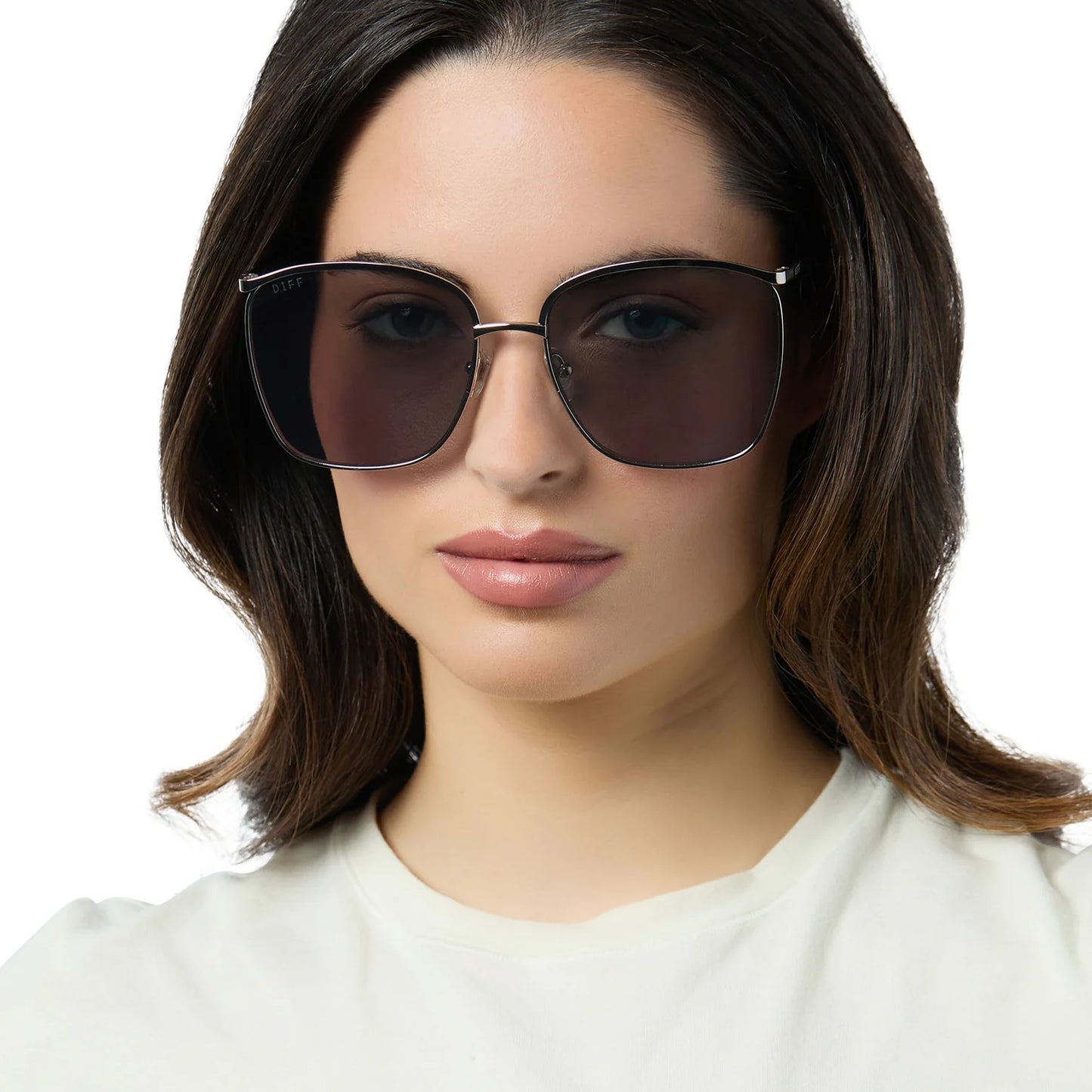 Vittoria Silver + Silver Mirror Sunglasses