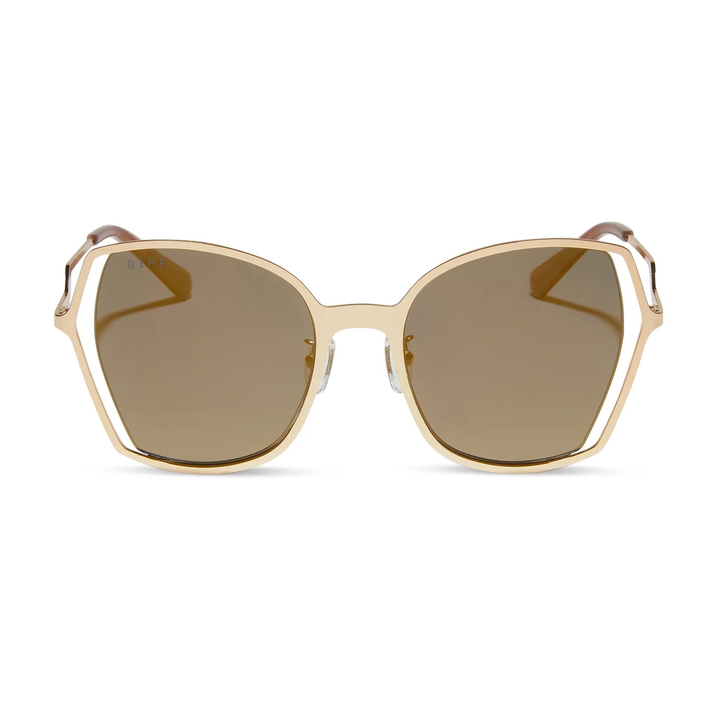 Donna III Gold + Gold Mirror Polarized Sunglasses