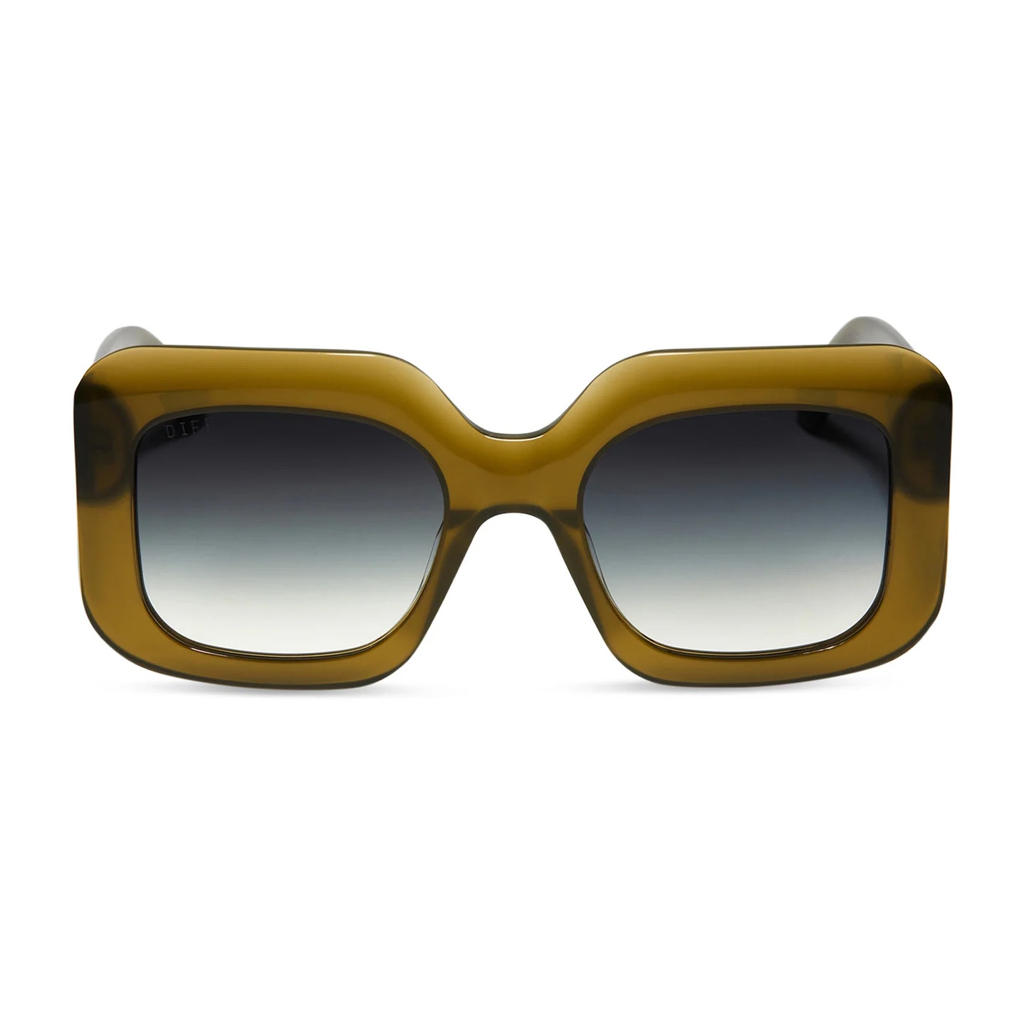 Giada Rich Olive Grey Gradient Sunglasses