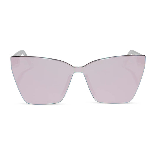 Goldie Opalescent Pink + Cherry Blossom Mirror Sunglasses