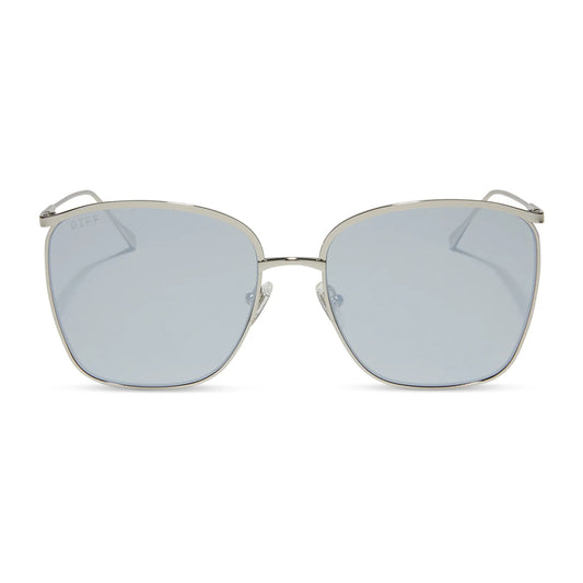 Vittoria Silver + Silver Mirror Sunglasses