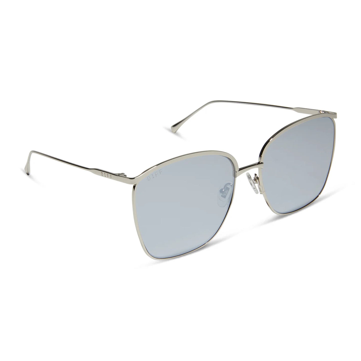 Vittoria Silver + Silver Mirror Sunglasses